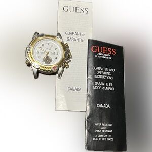 Vintage Guess Chronograph Watch - 1992, Original Box & Manuals